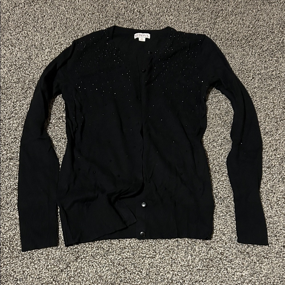 Merona Black Women's Cardigan Sweater